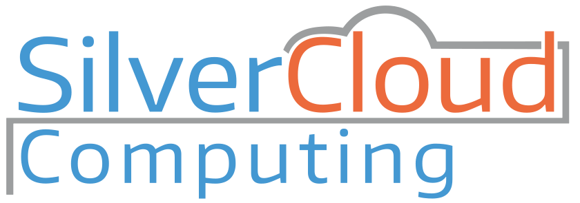 Silver Cloud Logo Creative Cloud Logo Concept Design With Blue Color